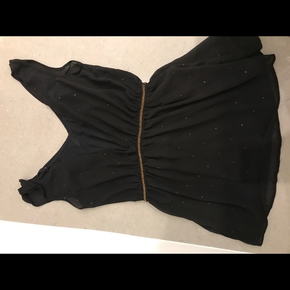 Free People black beaded two piece dress - Picture 3 of 7